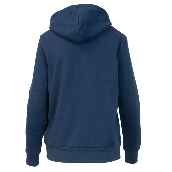 Utah State Aggies Embossed Metallic Fleece-Lined Navy Hoodie Women's